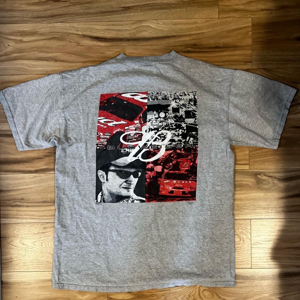 Chase Authentics Dale Earnhardt Jr Gray Embroidered NASCAR T-Shirt - Picture 5 of 8